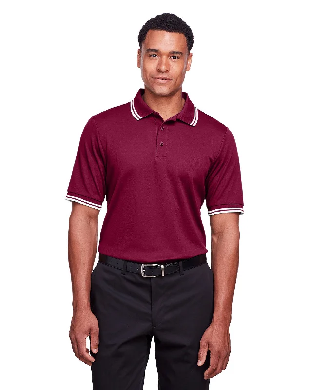 Devon & Jones DG20C Men's CrownLux Performance Plaited Tipped Polo