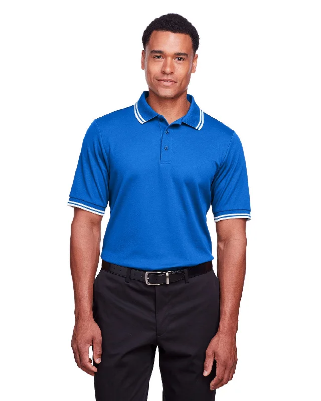 Devon & Jones DG20C Men's CrownLux Performance Plaited Tipped Polo