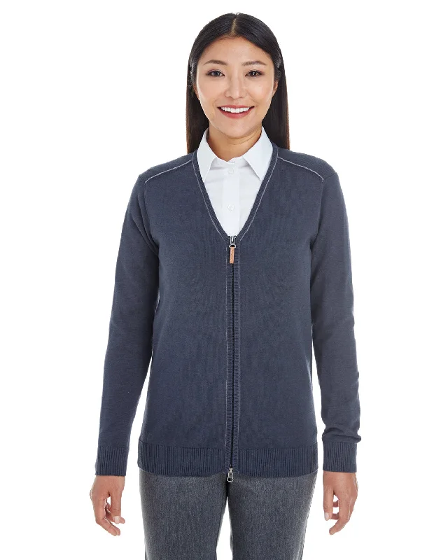 Devon & Jones DG478W Ladies' Manchester Fully-Fashioned Full-Zip Cardigan Sweater