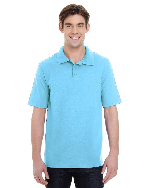 Hanes 055P Men's 6.5 oz. X-Temp Piqu Short-Sleeve Polo with Fresh IQ