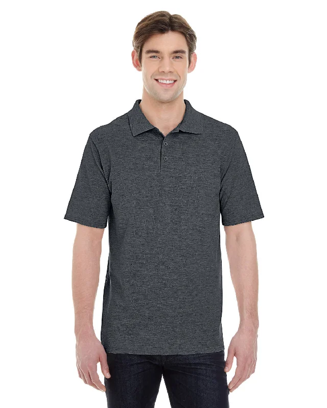 Hanes 055P Men's 6.5 oz. X-Temp Piqu Short-Sleeve Polo with Fresh IQ