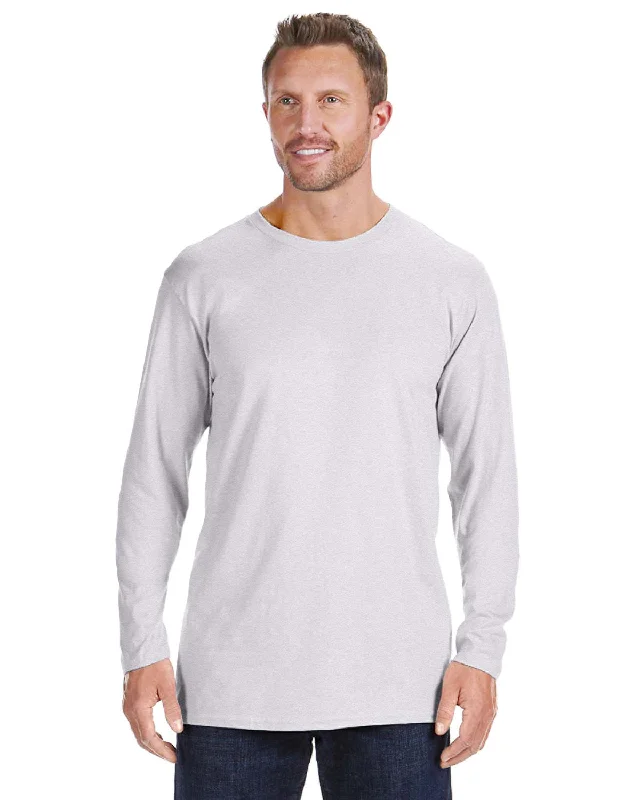 Hanes 498L Adult Nano-T Long-Sleeve T-Shirt