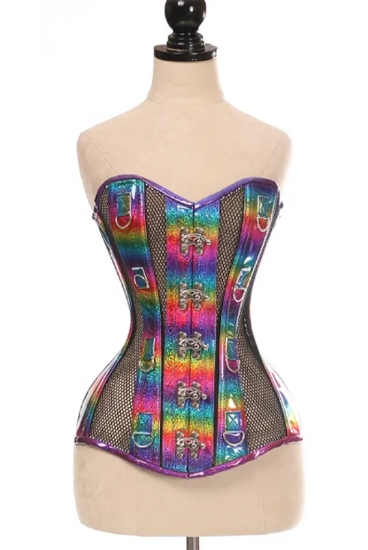 Rainbow & Fishnet Corset